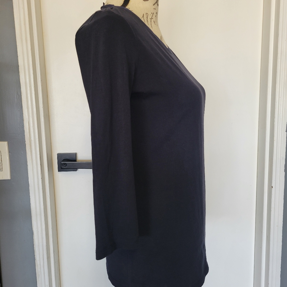 Weekend Max Mara Designer Jersey Knit 3/4 Sleeve Casual Minimal Top Size Med - Picture 3 of 7